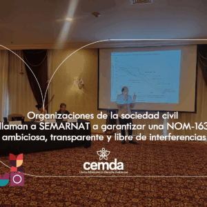 Organizaciones de la sociedad civil llaman a SEMARNAT a garantizar una NOM-163 ambiciosa, transparente y libre de interferencias