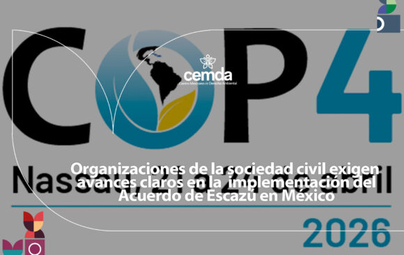Organizaciones de la sociedad civil exigen avances claros en la implementación del Acuerdo de Escazú en México